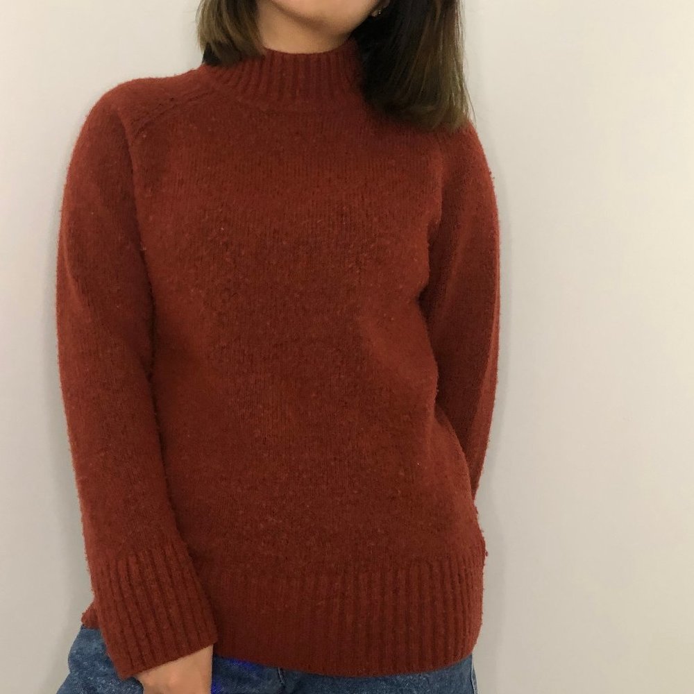 Maroon Turtle Neck Sweater